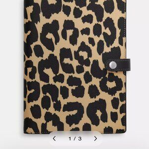 Coach Leopard notebook